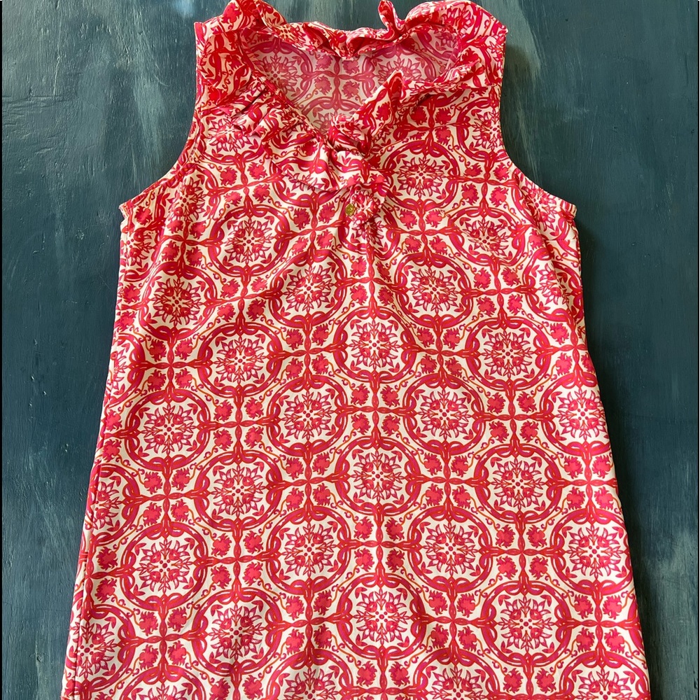 Cute Pink White Shift Dress